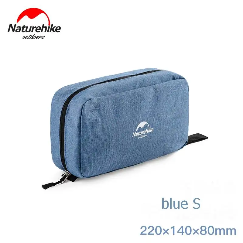 blue S Naturehike сумка для туалетных принадлежностей, сортировка, косметичка, комбинированная, сухая, влажная, водонепроницаемая, моющая сумка, набор для туалетных принадлежностей, органайзер для путешествий, кемпинга, макияж, s m - Цвет: blue S