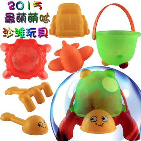 

Child beach Bath toy set atv sand playing hourglass shovel tools snow toy For Toddler Kids Children 6 piece