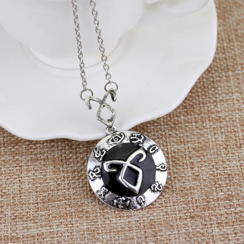 Dongsheng The Mortal Instruments City of ожерелье из костей vintage Angelic Power Runes Shadowhunters подвеска для