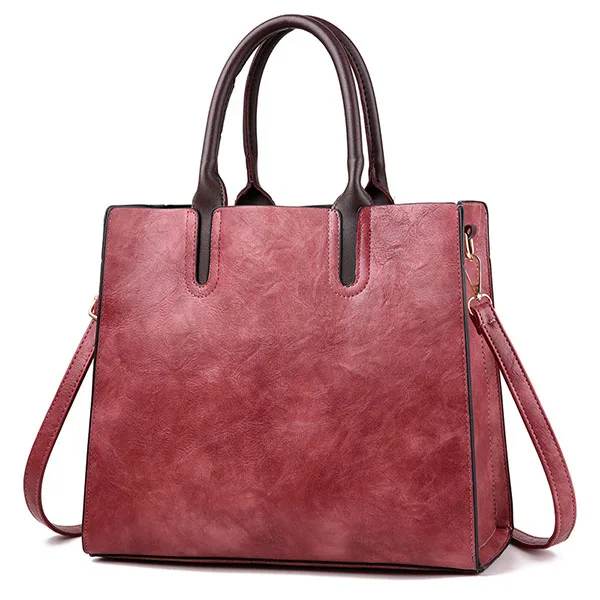 Purple Hand Bag LANZHIXIN, известный дизайнер, сумки, кожаные женские сумки, большая вместительность, винтажные ручные сумки с верхней ручкой, одноцветные женские сумки на плечо - Цвет: Purple Hand Bag