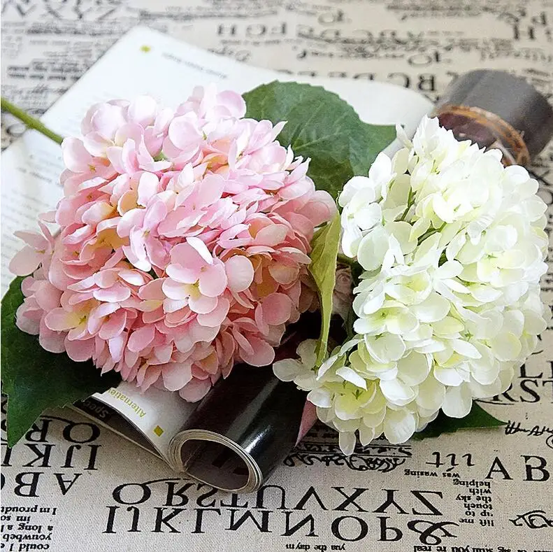 Шелковая Гортензия букет женских цветов для украшения дома и свадьбы | Дом сад