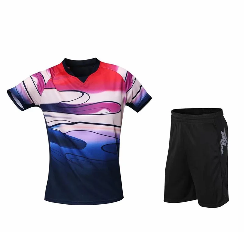 Комплекты рубашек для бадминтона женщин/мужчин/детей дышащая спортивная одежда