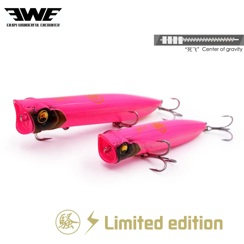 

EWE 115F Floating popper wobbler lure 18g topwater wobblers Artificial hard bait fihshing tackle for bass trout lures