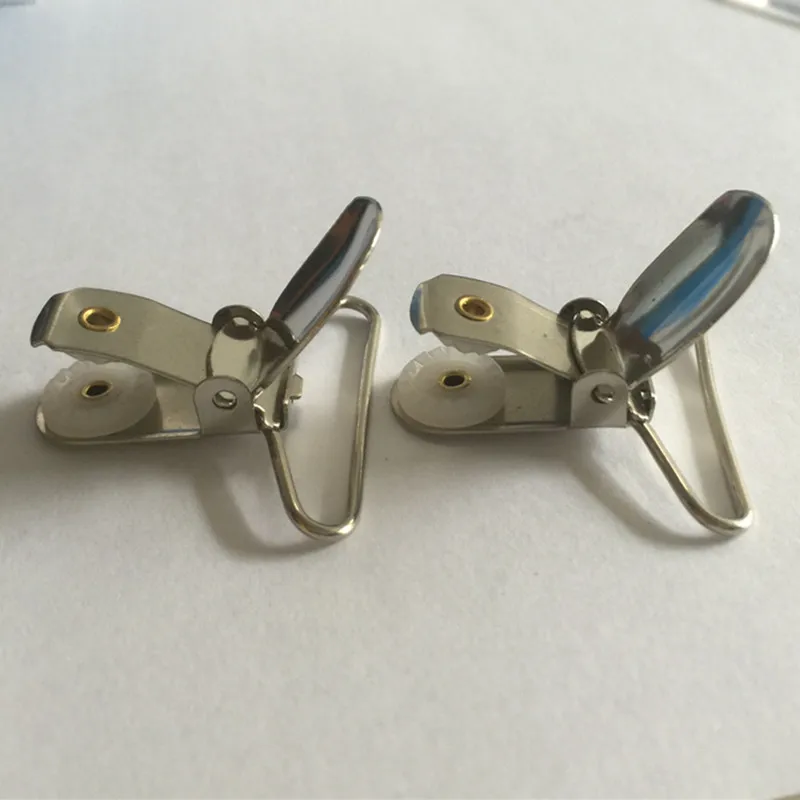 3 5 см/35 мм оптовая продажа металлические подтяжки для детской соски серебристого