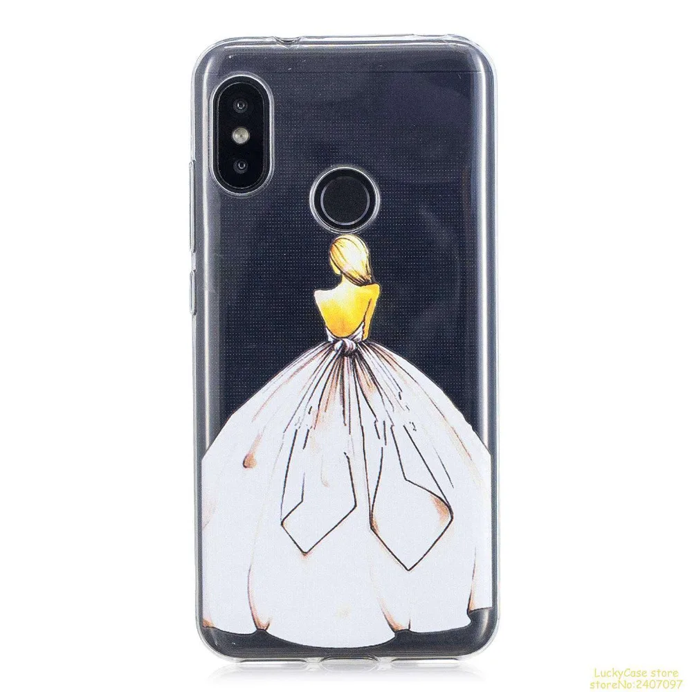 Высокого качества силиконовый чехол для Xiaomi A2 Lite телефон случаях мультфильма