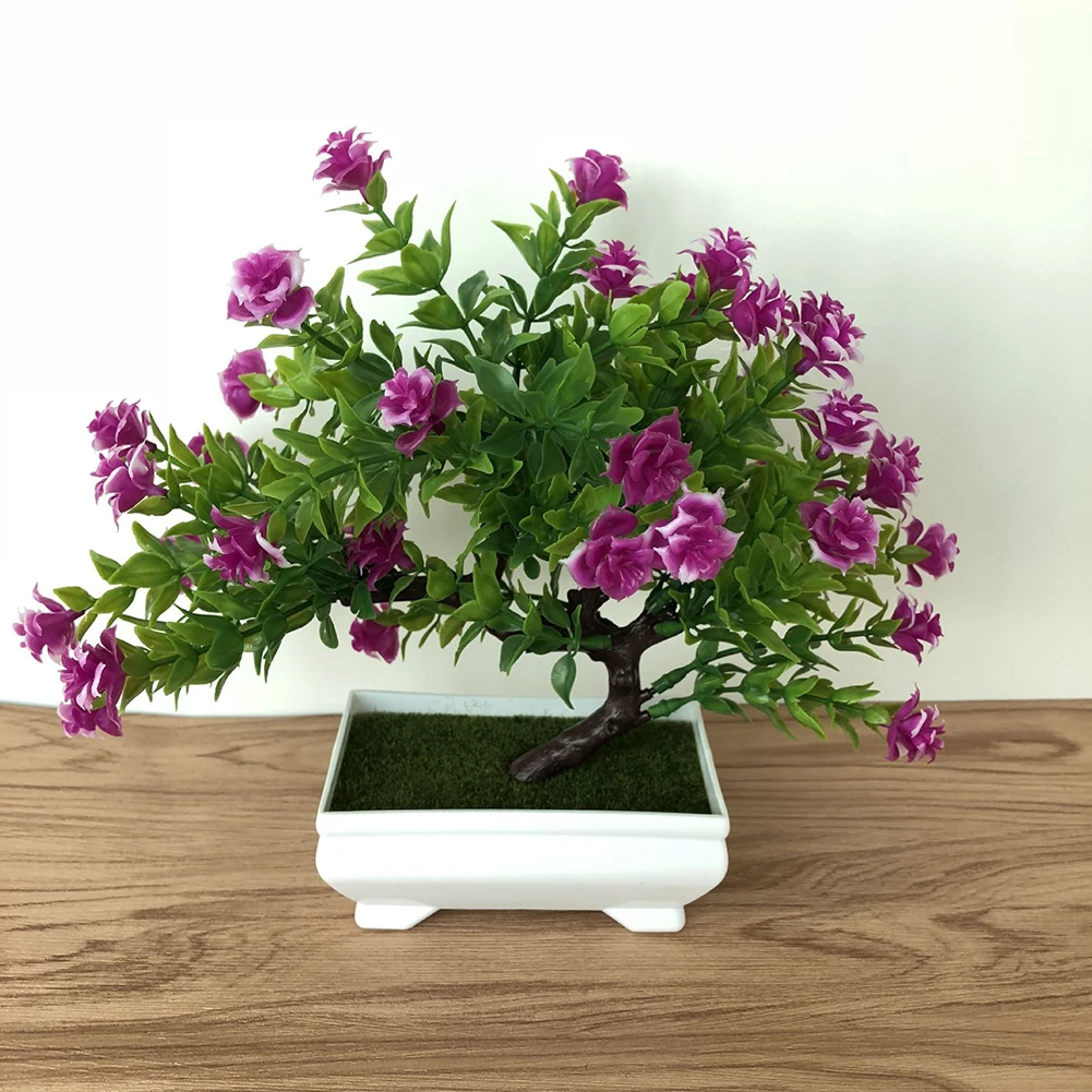Моделирование Роза растение мульти-вилка Роза в горшках комнатное Настольное Украшение Моделирование бонсай ремесло зеленое растение украшение