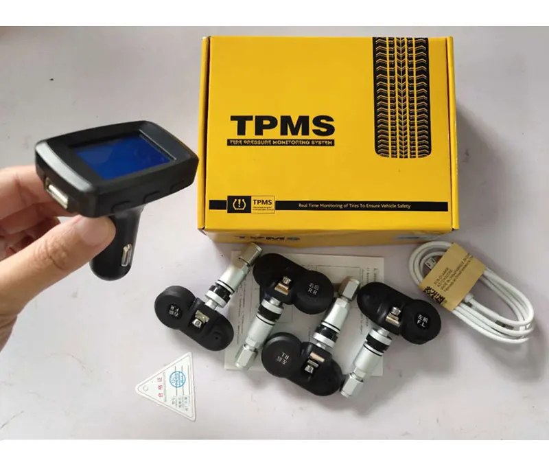 TPMS внешняя/Внутренняя система контроля давления в шинах сигнализация давления в шинах прикуриватель датчик давления в шинах TPMS