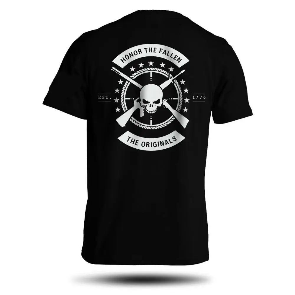 Футболка Honor The Fallen American Punisher Legend Sniper Army Military Men'S модные дизайнерские футболки
