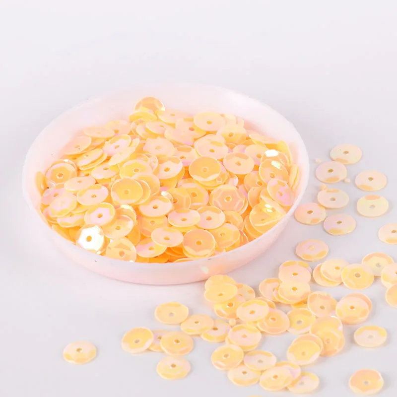 Issequins 720 шт./лот AB покрытие цвет 6 мм чашка круглая тесьма с пайетками для шитья свадебные ремесла скрапбук, аксессуары для женской одежды - Цвет: AB Flesh