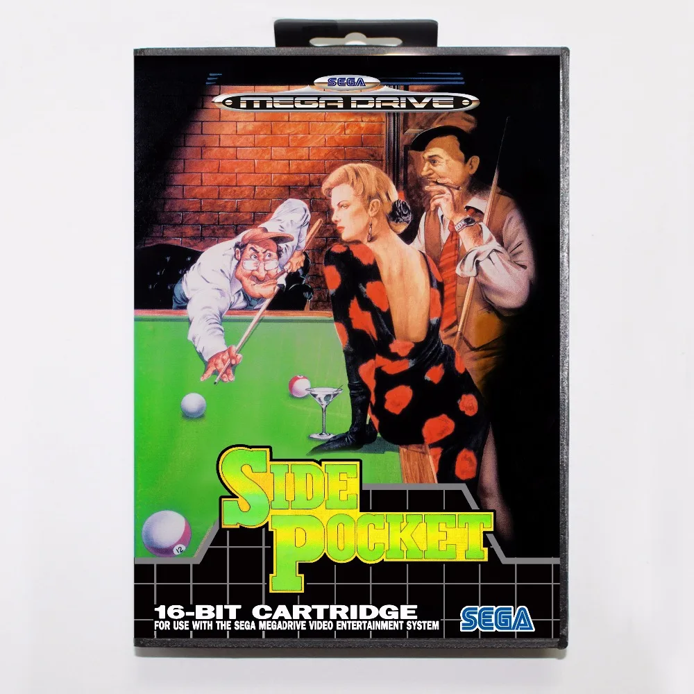 Игровой Картридж с боковым карманом 16 бит игровая карта MD розничной коробкой для