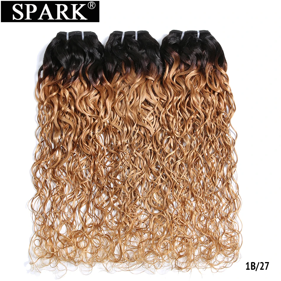 Spark эффектом деграде (переход от темного к перуанские человеческие волосы