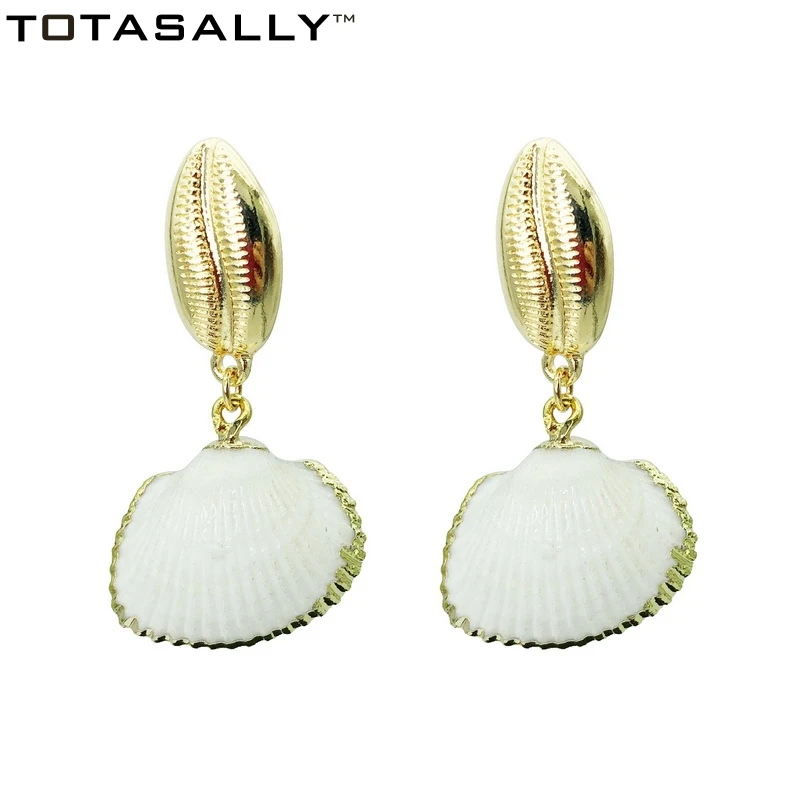 Висячие серьги TOTASALLY летний дизайн морская природа ракушка инmitation жемчужные для