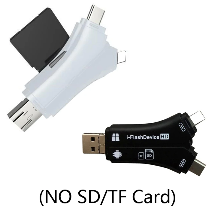 Random Color Все в 1 один считывающее устройство для Карт MicroSD устройство для чтения карт SD TF USB для iPad iPhone x 6 7 8 плюс для samsung S8 S9 Note8 LG G5 для huawei P20 Android - Цвет: Random Color