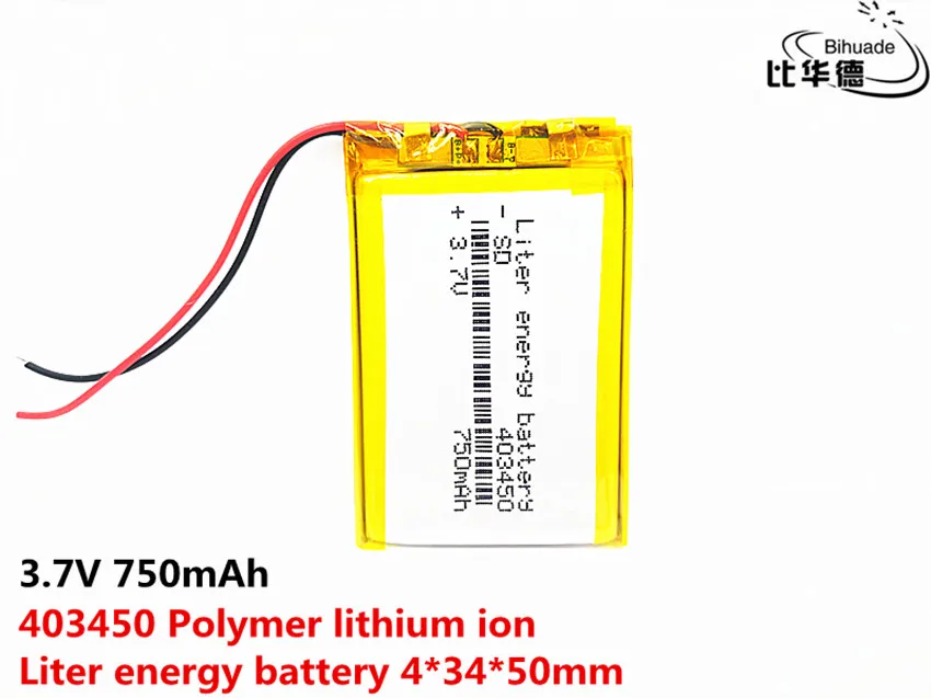 403450 3.7V 750mah Lithium polymer battery With Protection Board For GPS MP3 MP4 MP5 Portable DVD Speaker Electric toy | Электроника