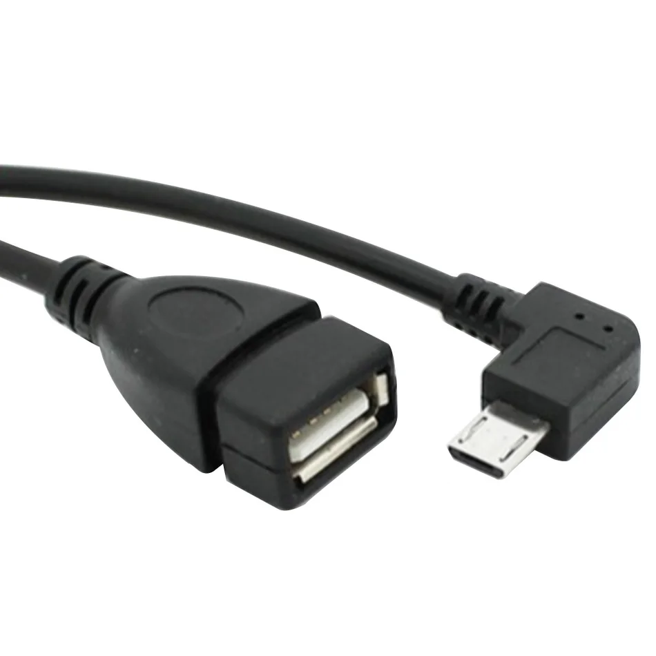 Perlinta Micro USB к OTG адаптер 90 градусов папа USB2.0 Женский кабель для Samsung Xiaomi LG Huawei|usb male