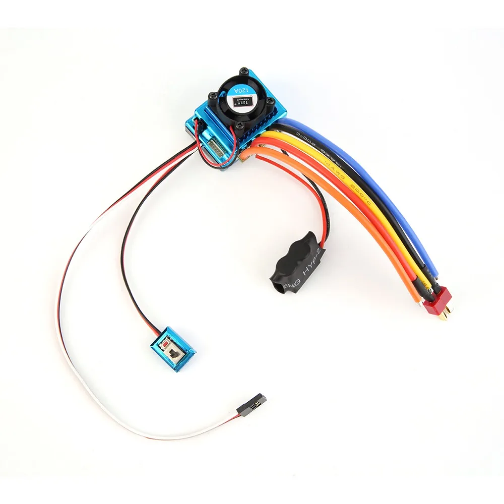 1 шт. бесщеточный 120A ESC 120a сенсорный Бесщеточный Регулятор скорости для 1/8 1/10