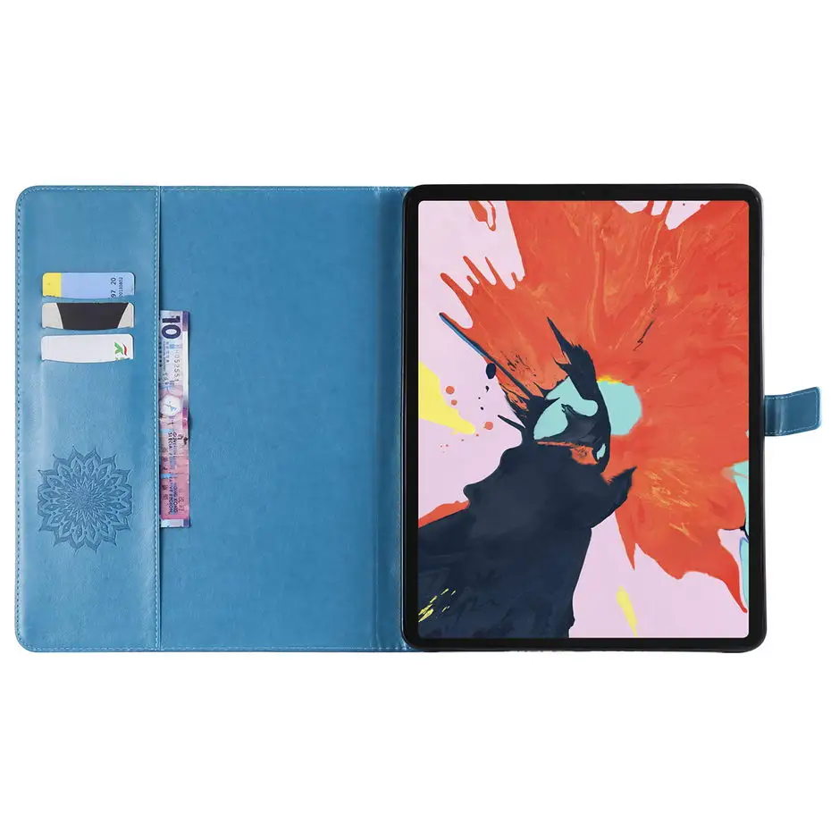 Для iPad Pro 12,9 дюйма релиз чехол 3D Подсолнух тисненый модный флип-чехол Подставка для A1870 A1895 a1983a2014 funda+ пленка