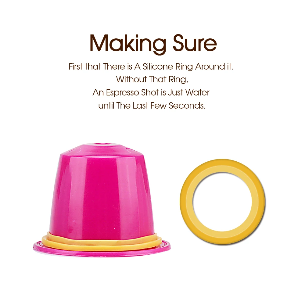 Утилизируемая пустая капсула для кофе или чая кофемашины Nespresso красного