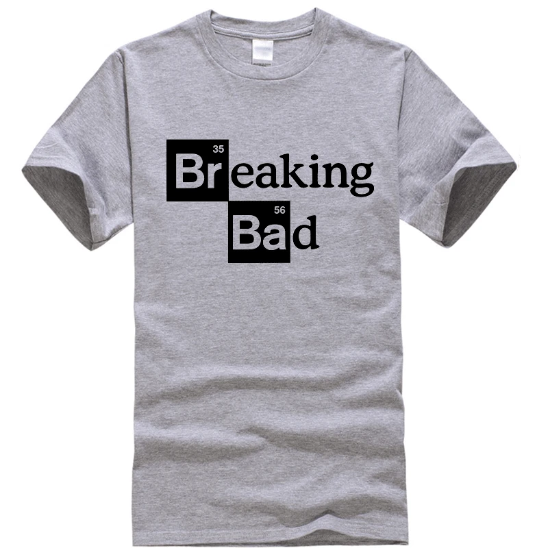 Мужские футболки Walter White, хлопковые топы с круглым вырезом, Heisenberg, Мужская футболка с коротким рукавом, Повседневная футболка с принтом "Breaking Bad" для мужчин