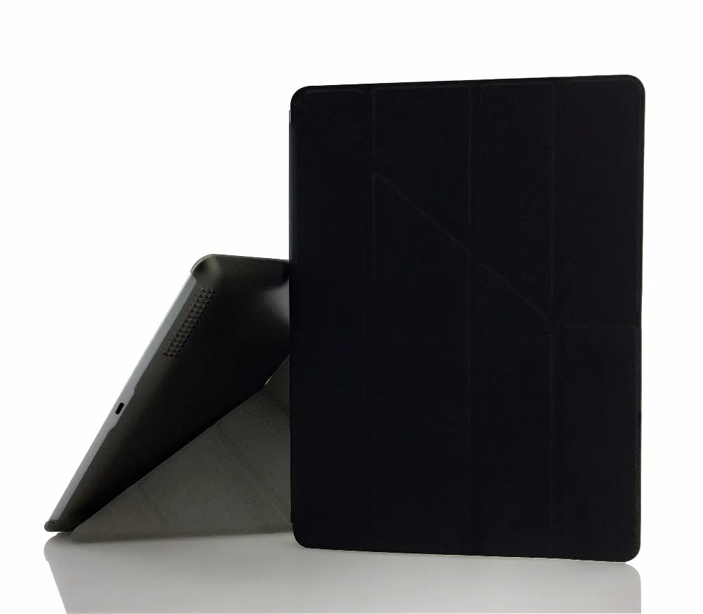 Чехол для iPad 2 iPad 3 iPad 4 деформация складной PU кожаный тонкий магнитный передний смарт-чехол+ Жесткий ПК задний чехол для планшета