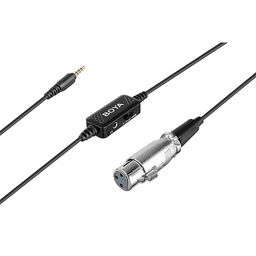 BOYA BY-BCA6 XLR до 3,5 мм штекер микрофона кабеля Оборудование студии звукозаписи микрофонный кабель 3,5 мм для iPad iPhone iPod Touch Телефон