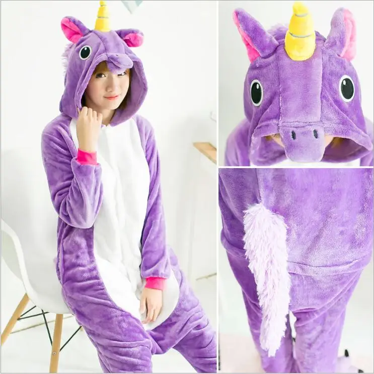 Фиолетовая ночная рубашка для женщин пижамы сна сезон осень зима больших