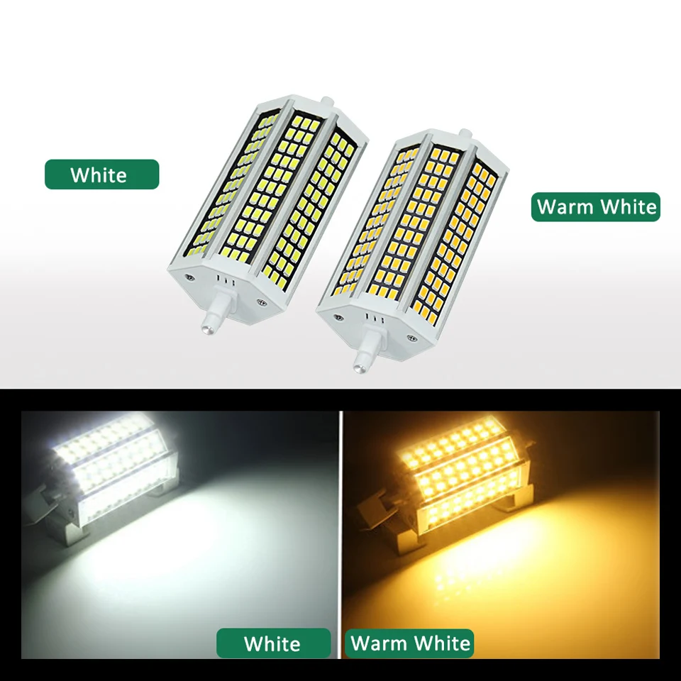Светодиодная лампа R7S 220 В smd5733 5 Вт 10 13 20 кукурузная 78 мм 118 135 189 bombilla Led r7s ультра