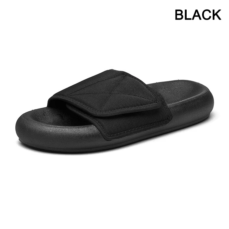 Мужские сандалии на плоской подошве нескользящая обувь летняя пляжная для