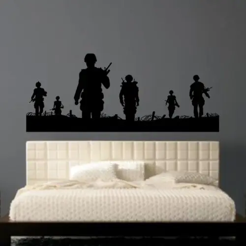 

Vinyl Wall Decals ARMY MEN soldier man Decal Removable Vinyl Art Home Decor Wall stickers X280