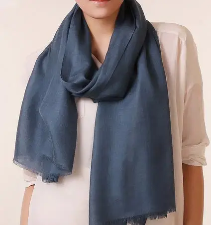 dp jeans blue Нейтральный цвет шелк кашемир женская мода большой шарф шаль пашмины 65x190 см - Цвет: dp jeans blue