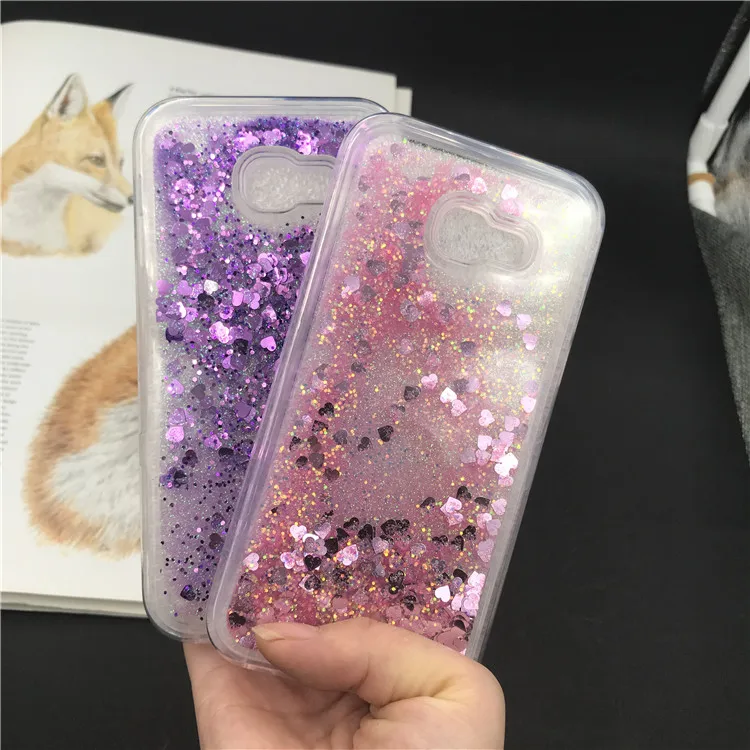 2017 Bling измельчитель с принтом сердце Любовь блестками мягкие чехлы из ТПУ для Samsung