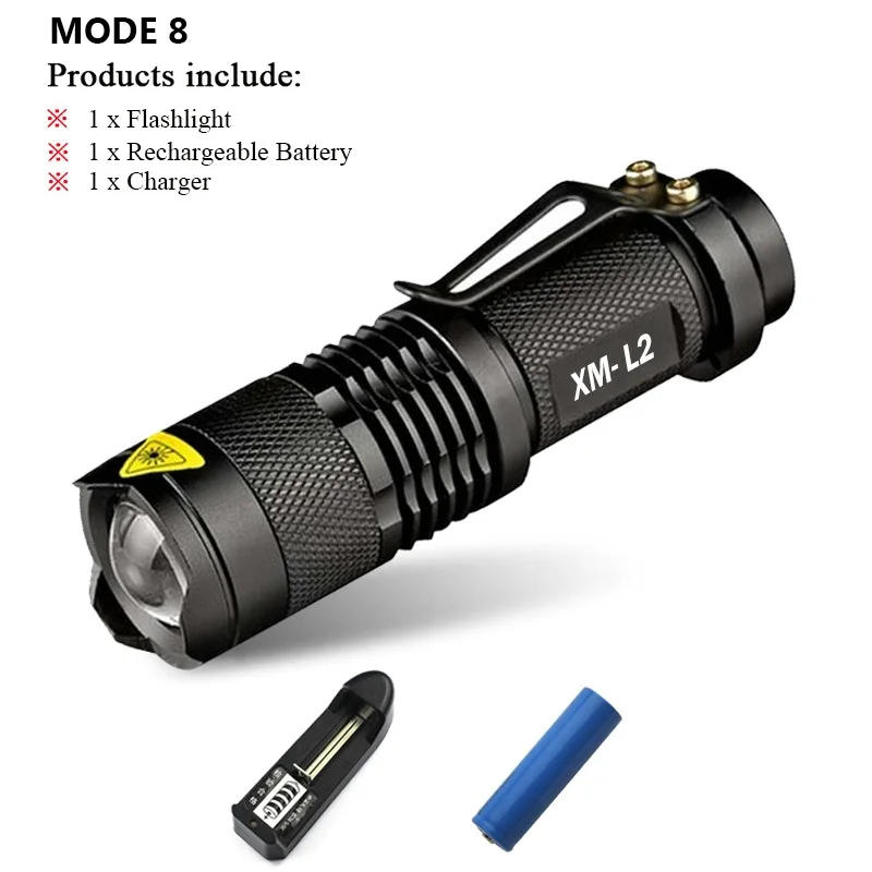 suiteE Светодиодный фонарик 18650 26650 фонарик USB зарядка torcia CREE XML L2 фонарь Водонепроницаемый фонарик перезаряжаемый Кемпинг Охота - Испускаемый цвет: suiteE