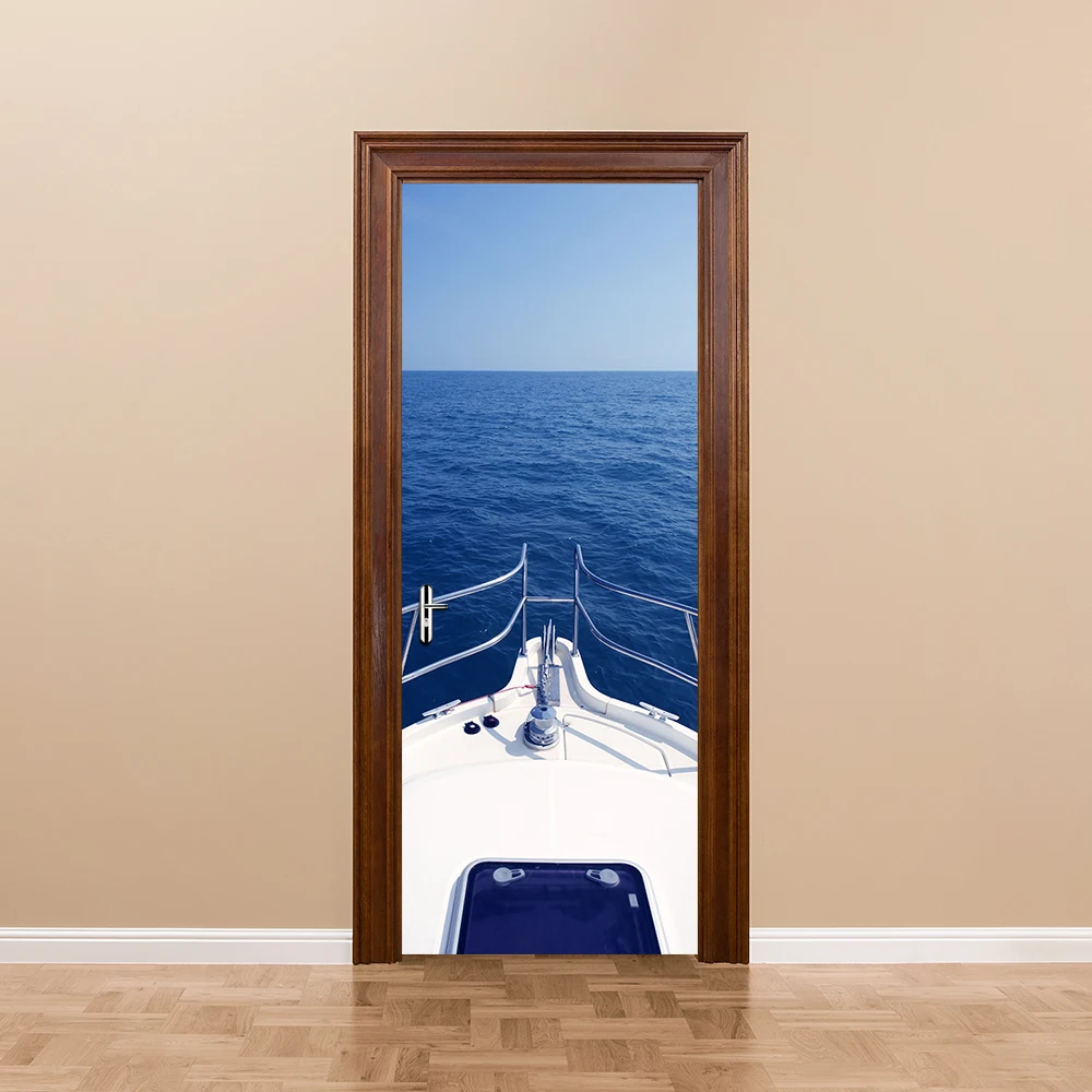 Креативные наклейки на двери сделай сам модель моторной лодки яхты аксессуары