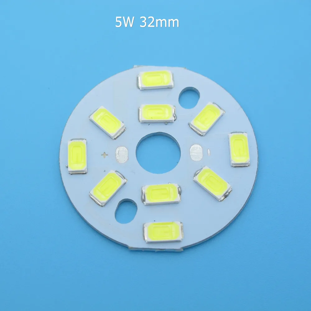 5 шт. SMD5730 светодиодный PCB 5 Вт 7 Вт 9 Вт 32 мм 40 мм 48 мм 50 мм 60 мм 78 мм 85 мм белый/натуральный белый/теплый белый светодиодный светильник
