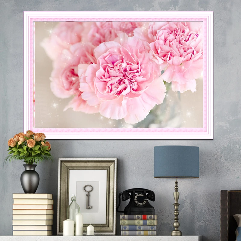 Алмазная 5D Вышивка сделай сам с пионами цветами иконами квадратной формы наборы