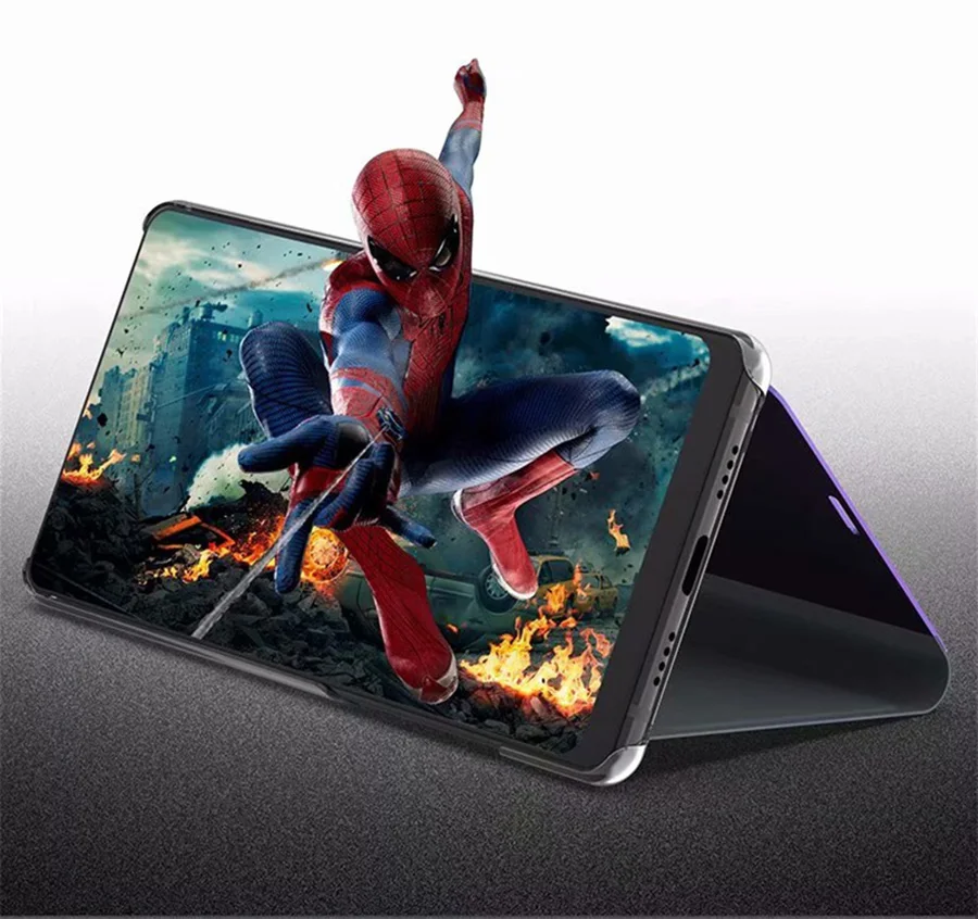 Умный зеркальный флип-чехол для телефона huawei Y5 Y6 Y7 Y9 Prime P Smart Plus Z Honor 10 20 20i Lite Clear View для Nova 4 5 Pro