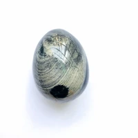 natural gem stone egg silvers leaf jasper stone large worry stone meditationhealing stone eggfidget egg35x45mm