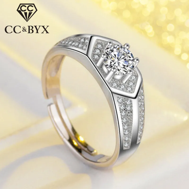 Мужское кольцо CC в винтажном стиле серебро пробы ювелирные изделия для жениха