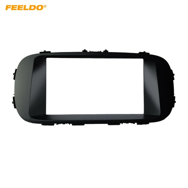 

FEELDO Car CD/DVD Radio Fascia Plate Panel Frame for KIA Soul 2014 2DIN Panel Dashboard Trim Mount Installation Kit #HQ5173