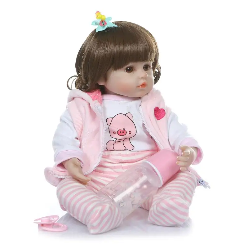 48 см Новинка Bebe Reborn Реалистичная силиконовая кукла Baby Dolls Boneca Kids подарок на день