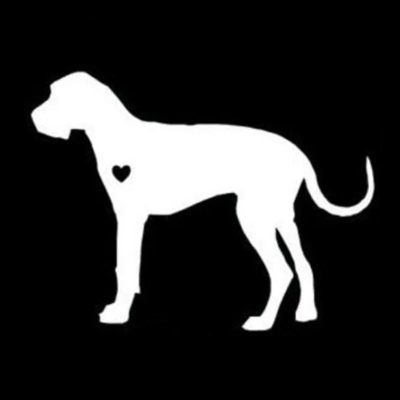 15.2*11.5CM Great Dane Silhouette Personalized Vinyl Car Sticker Lovely Animal Decal C6-1924 | Stickers
