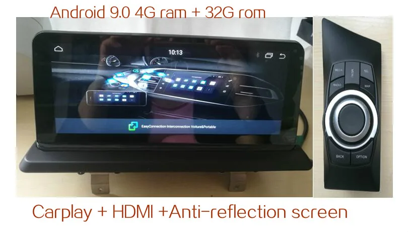 Антибликовый экран HDMI 10 25 &quotAndroid 9 0 автомобильный монитор для BMW 1 серии E81 E82 E87 E88