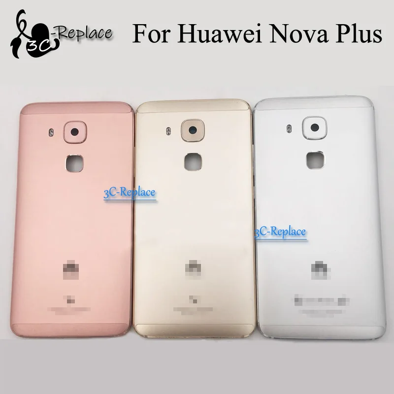 Серебряный/золотой/розовый 5,5 дюймов для huawei Nova Plus/для huawei G9 плюс задняя крышка для аккумулятора Корпус задняя Стекло части
