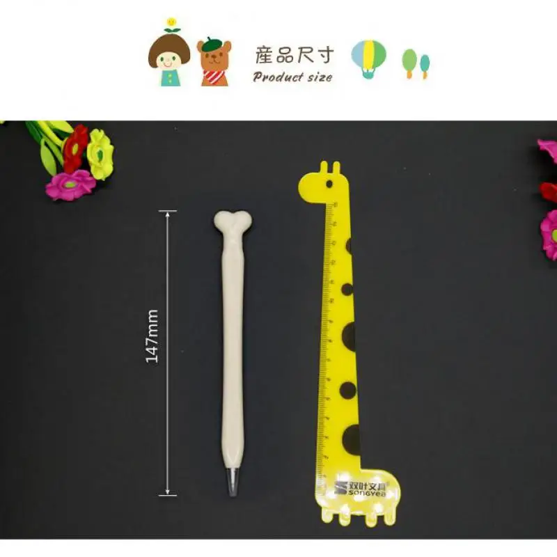 5pcs/lot Ballpoint Pen Bone Realistic Head Korean Stationery Novelty Pens Creative New Student Award School Supplies | Канцтовары для