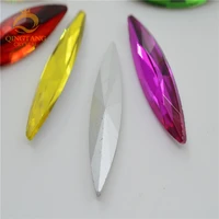navette glass crystal pointback color rhinestone strass stones clothing crafts jewelry making 10mmx35mm 10mmx48mm 30pcs
