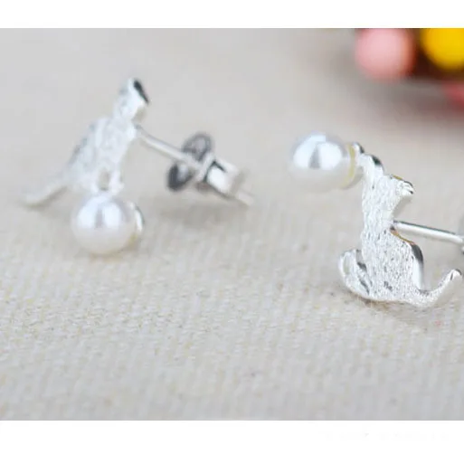 Женские серьги гвоздики в стиле хип хоп из серебра 925 пробы|girls stud earings|drop earringsstud