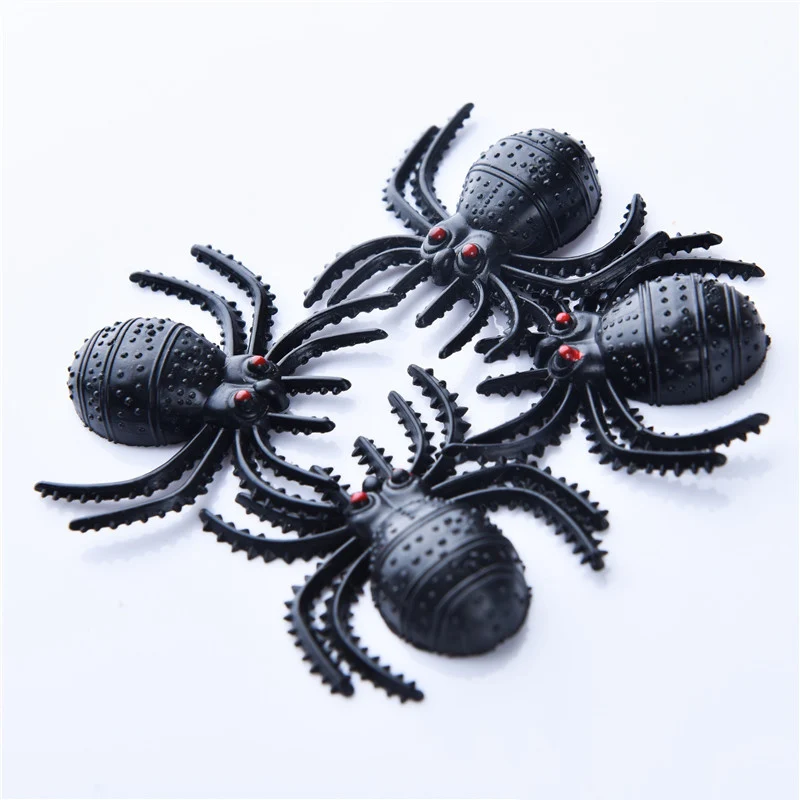 Полезный Пластиковый черный паук украшение на Хэллоуин товары для фестиваля