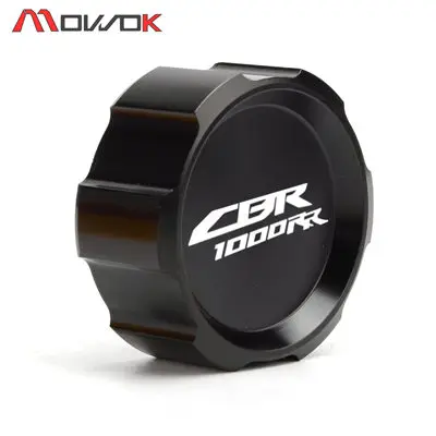 black С лазерным логотипом "CBR 1000RR задний резервуар тормозной жидкости крышка для Honda CBR1000RR 2008- CBR 1000 RR - Цвет: black