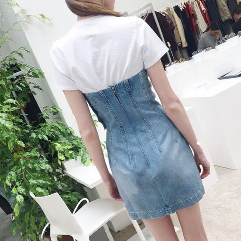 Фото 2018 Women Sexy Strapless Denim Dresses Mujer Sleeveless Bustier Pleated Bodycon Ladies Party Club Rivet Split Mini Dress Женская 2018 Women Sexy Strapless Denim Dresses Mujer Sleeveless Bustier Pleated Bodycon Ladies Party Club Rivet Split Mini Dress Женская