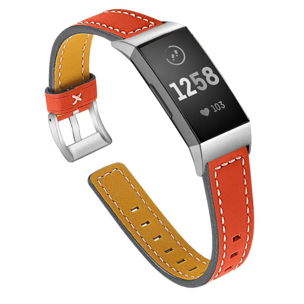 Ремешок-Браслет для fitbit Smartwatch, мягкий ремешок, заменяет мужские Т-образные кожаные часы, ремешок на запястье для Fitbit Charge 3, часы для женщин и мужчин